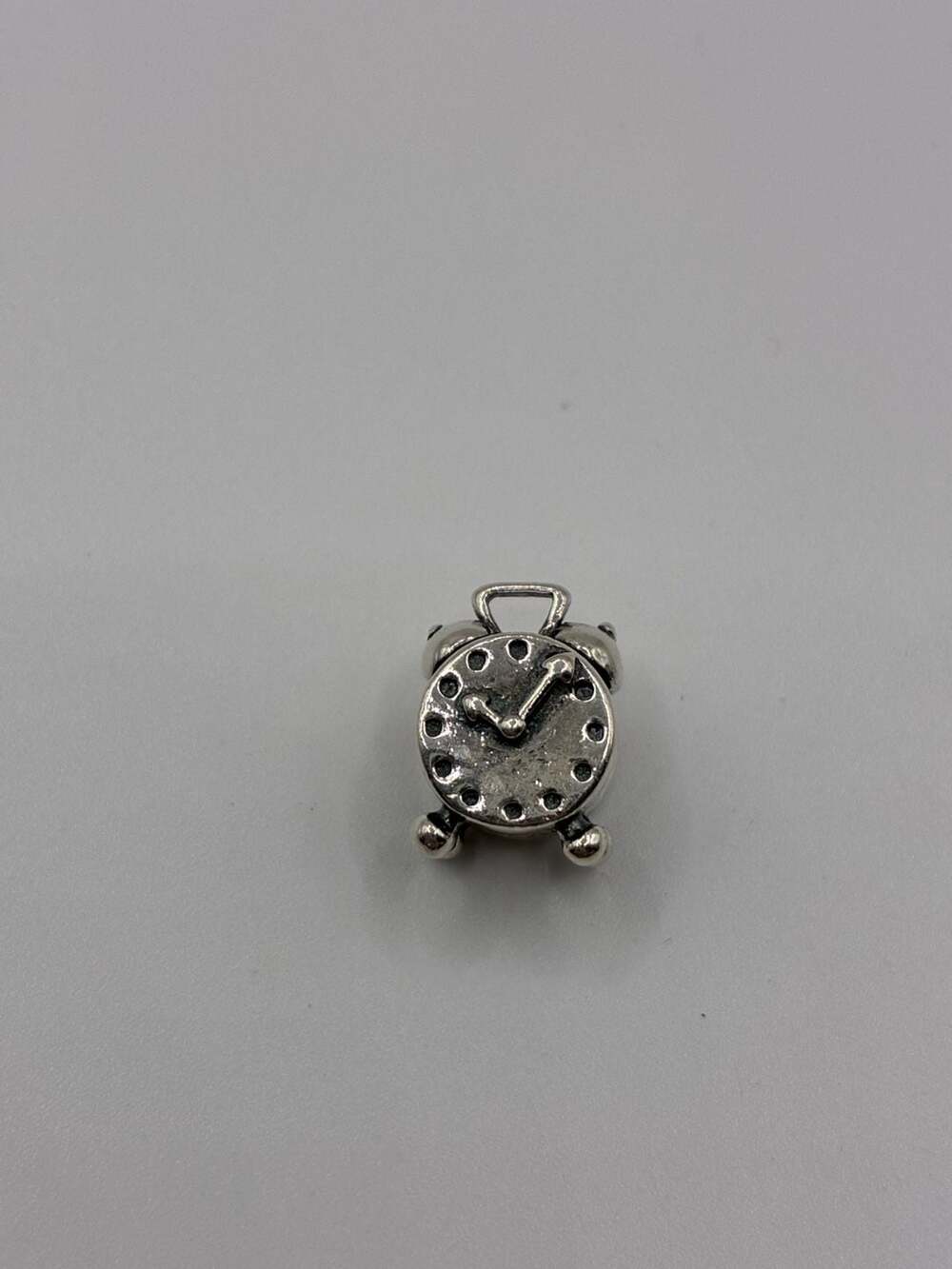 Authentic Pandora Sterling Silver 925 Alarm Clock Charm Bead